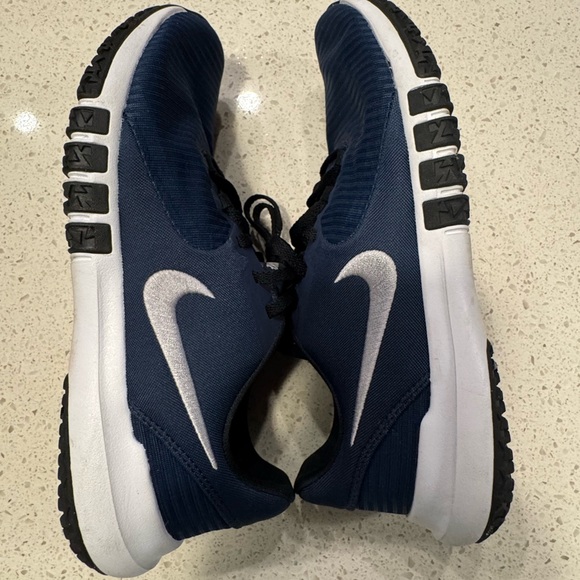 Nike Flex Control 4 Athletic Running Sneakers Size 9 Mens Midnight Navy Black - Picture 4 of 9